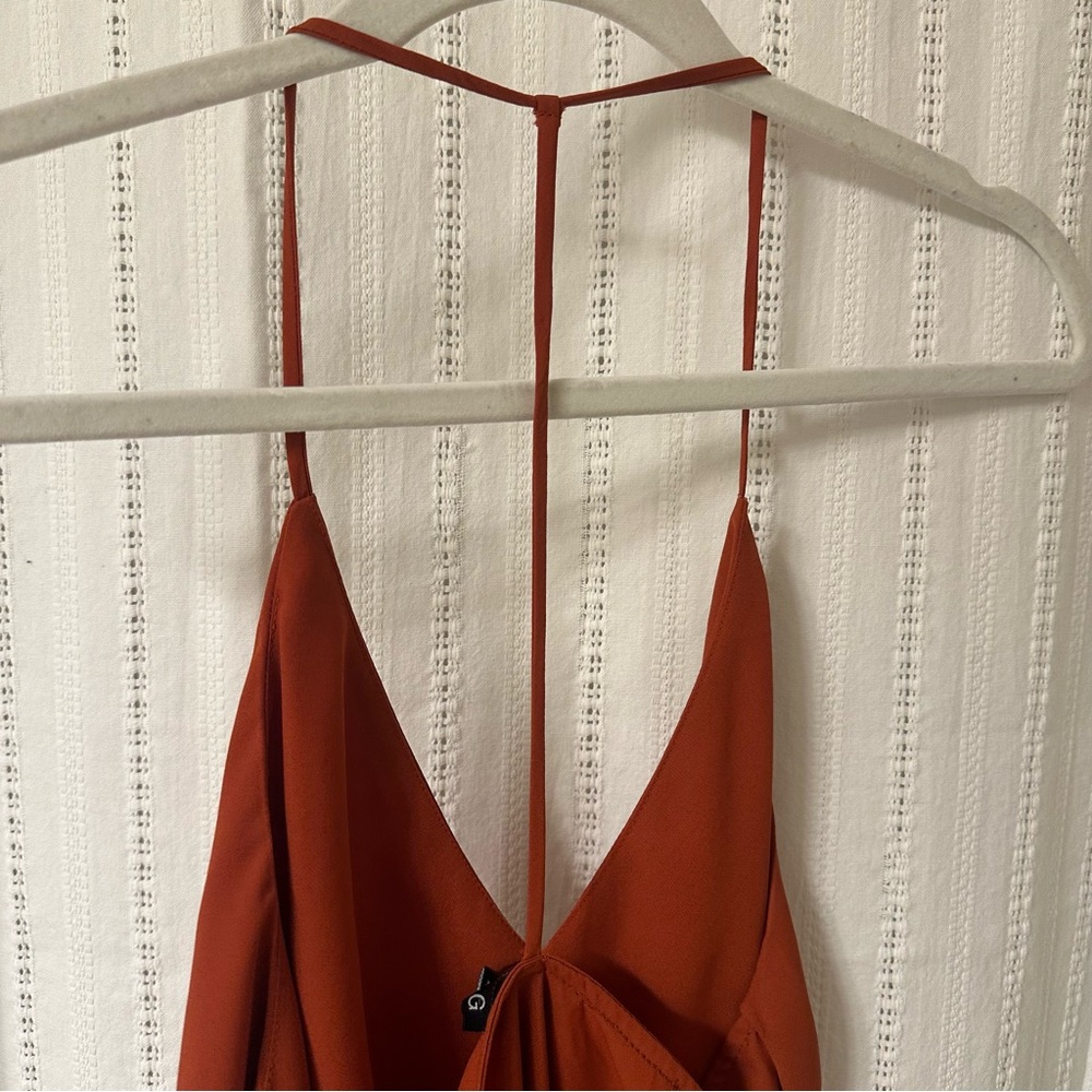 Timing Rust V-Neck Camisole - Picture 4 of 5
